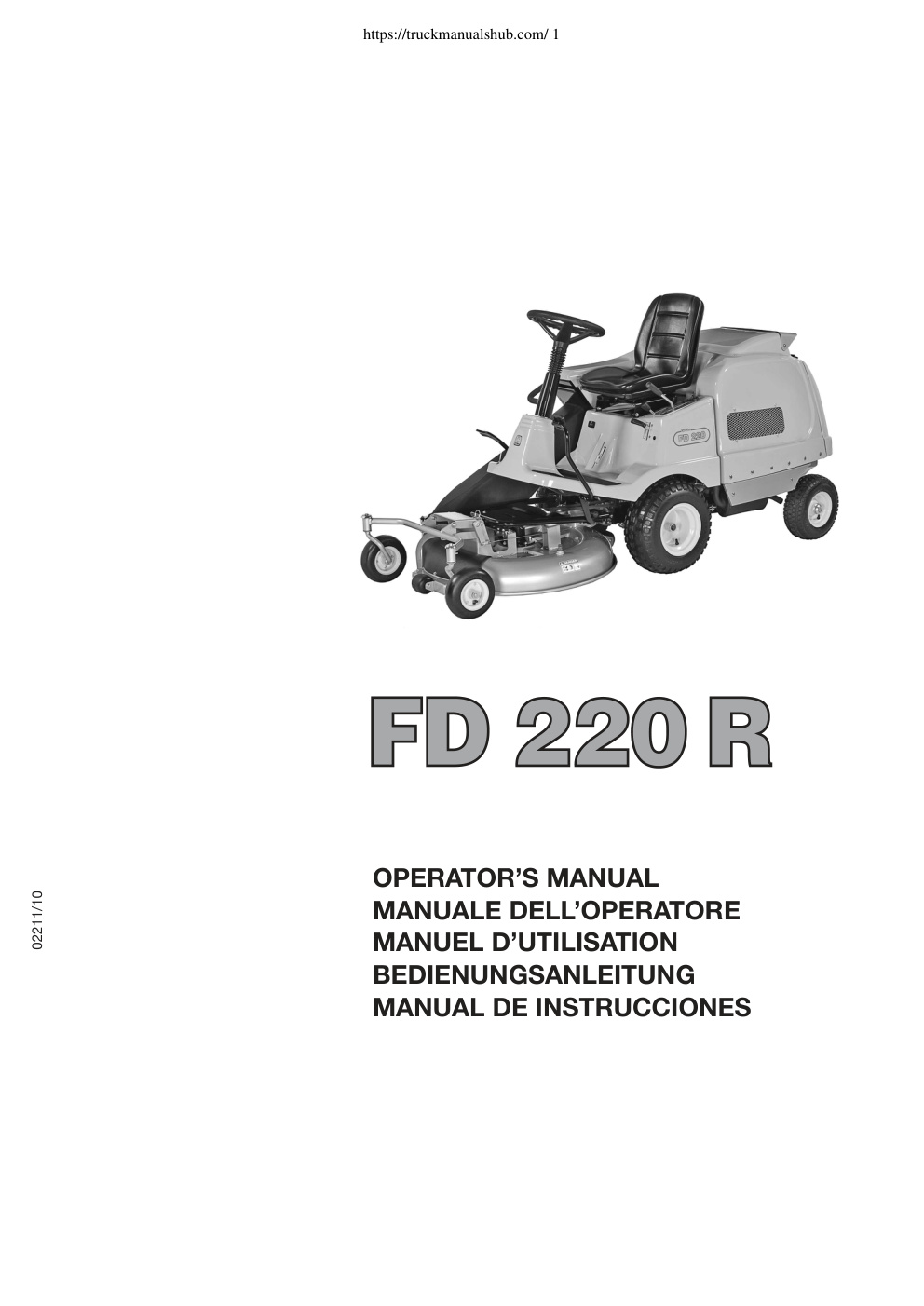 Première page de OPERATOR’S MANUAL