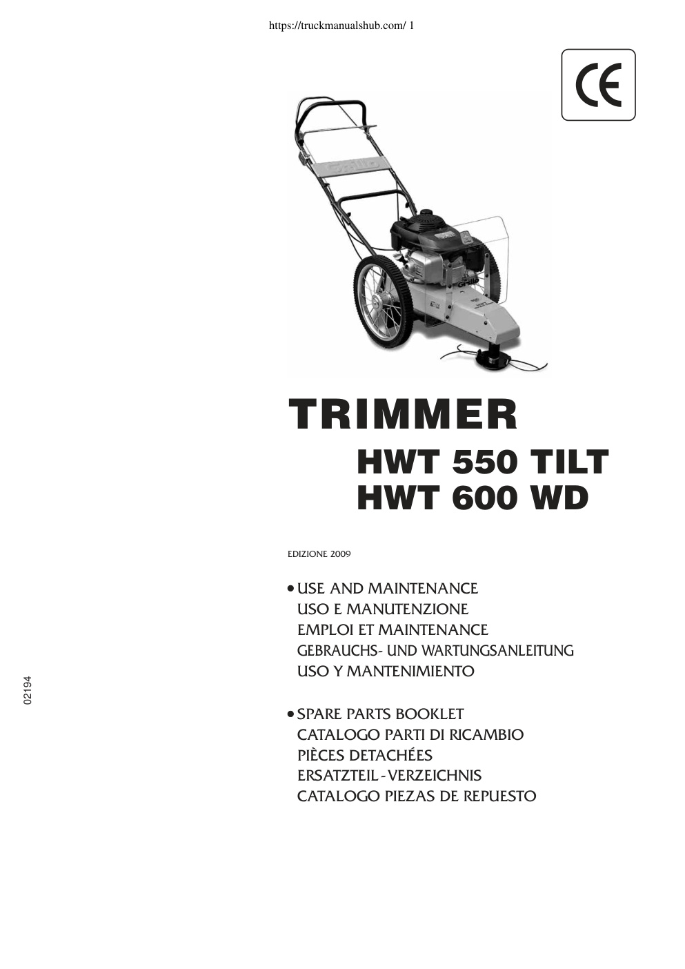 Première page de COP. USO-MAN. TRIMMER