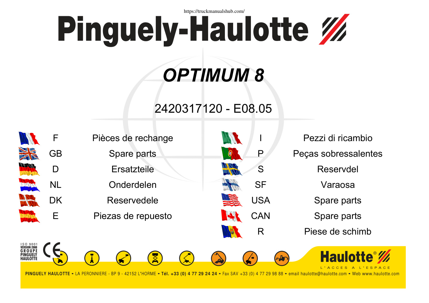 Première page de 2420317120 - PR Optimum 8 e