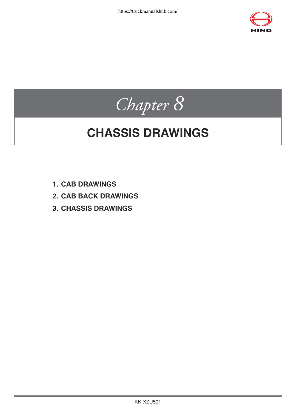 Première page de CHASSIS DRAWINGS