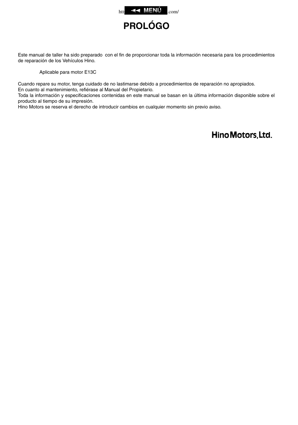 Première page de REFERENCIAS DEL CAPITULO RELACIONADAS CON ESTE MANUAL