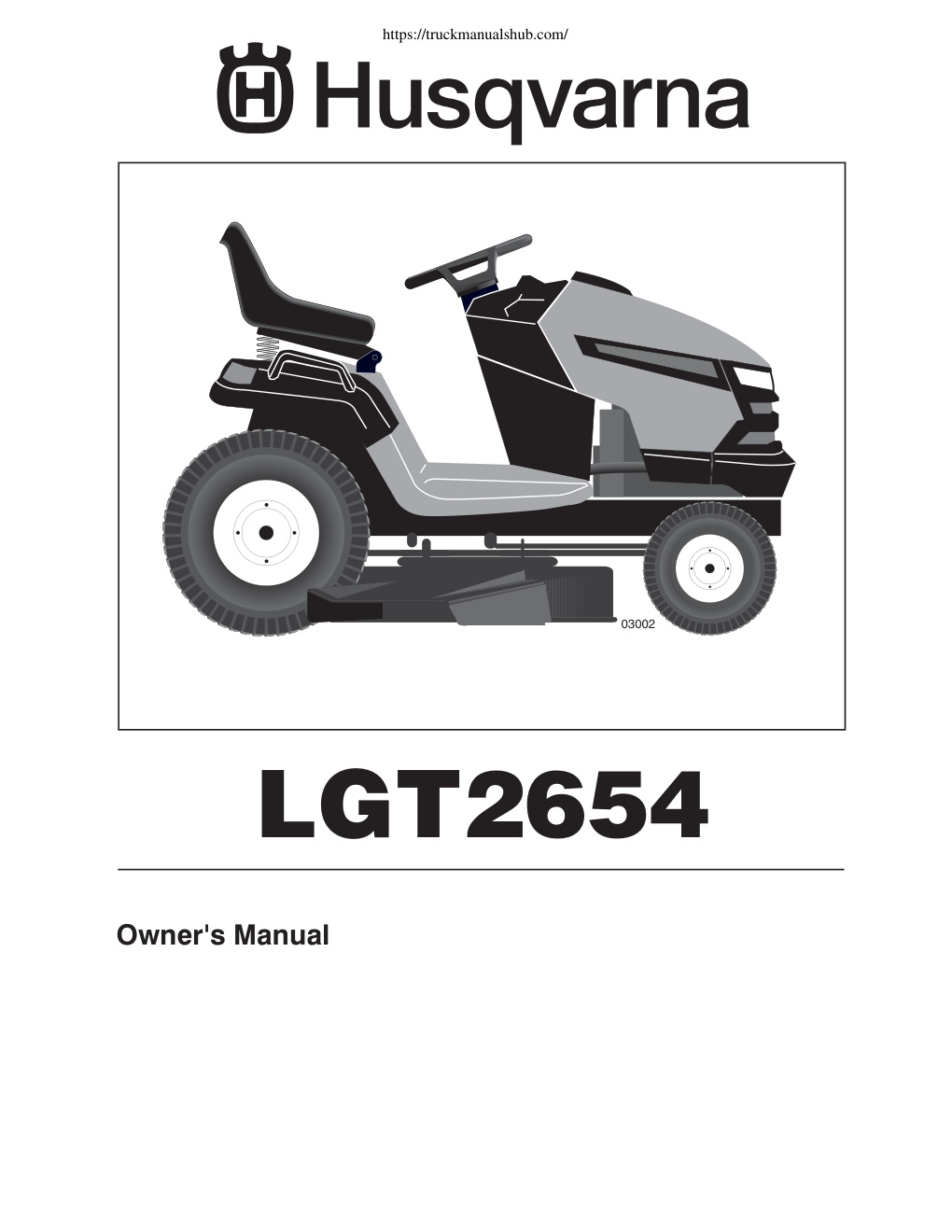 Première page de OM, LGT 2654, 96043003600, 2007-05, Ride Mower