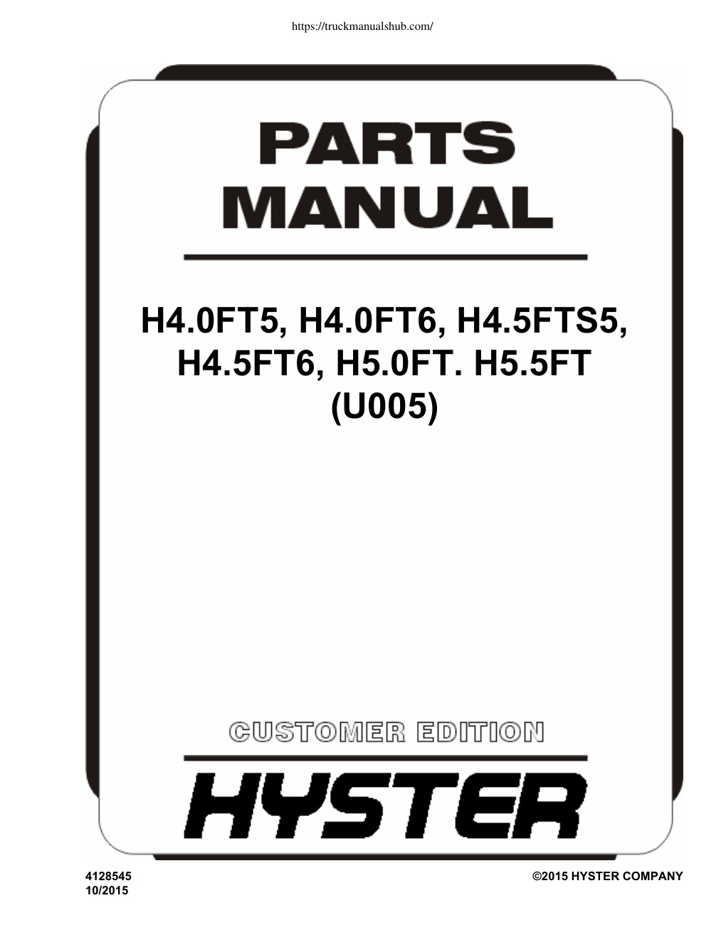 Première page de H4.0FT5, H4.0FT6, H4.5FTS5