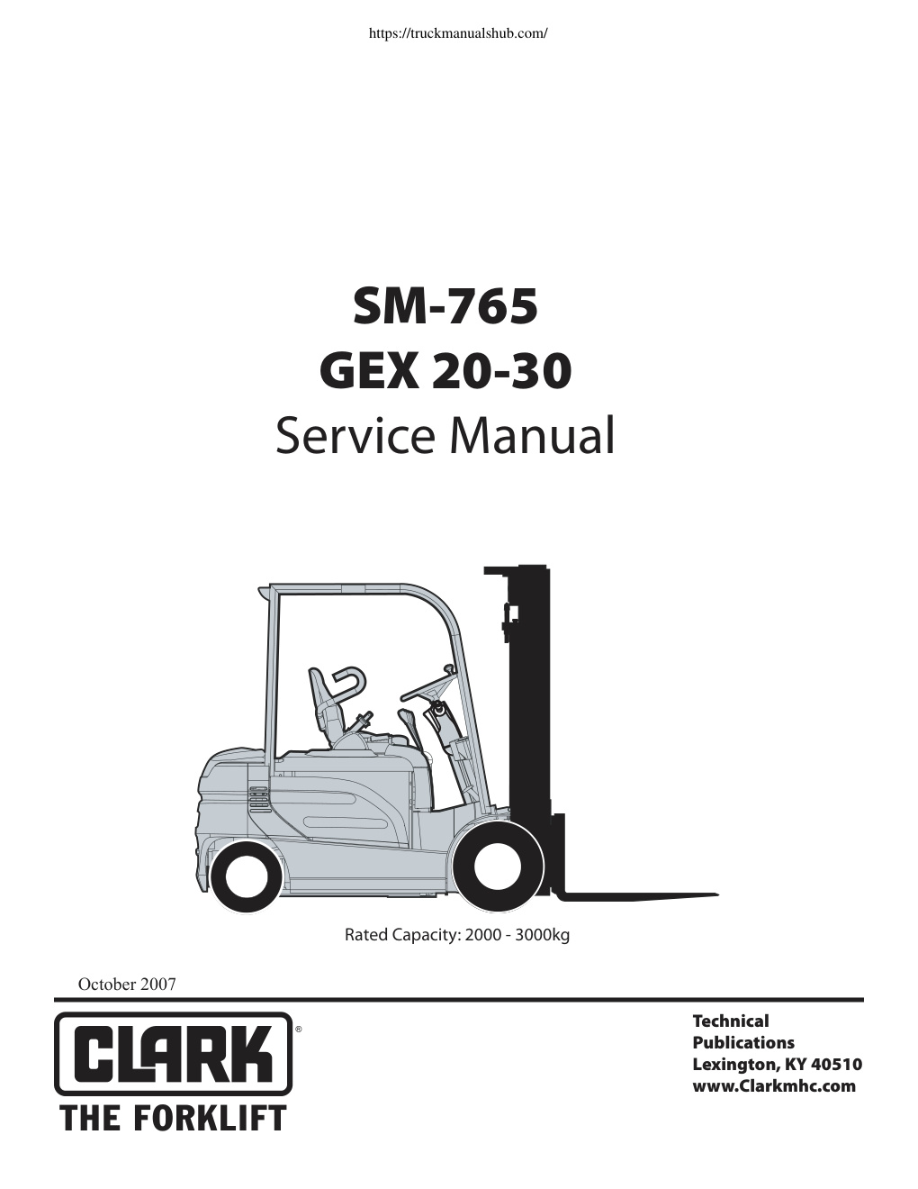 Première page de Service Manual