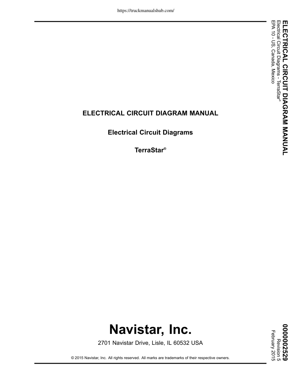 Première page de ELECTRICAL CIRCUIT DIAGRAM MANUAL DIAGRAM