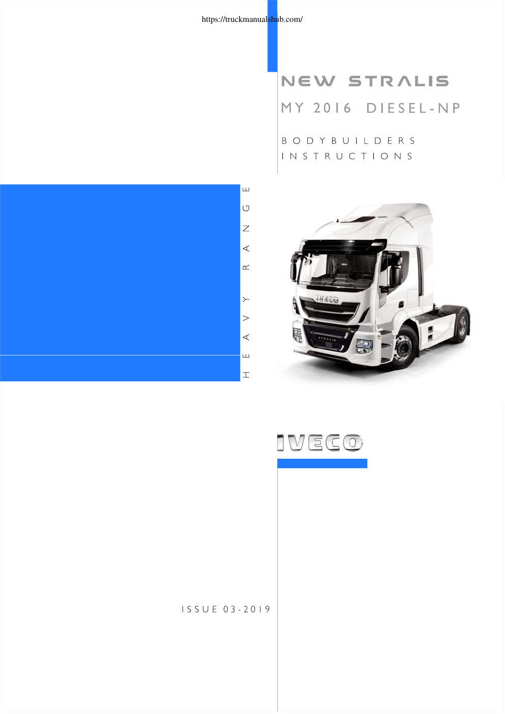 Première page de 69268697_Direttive_New STRALIS_MY2016-EN_5th ed