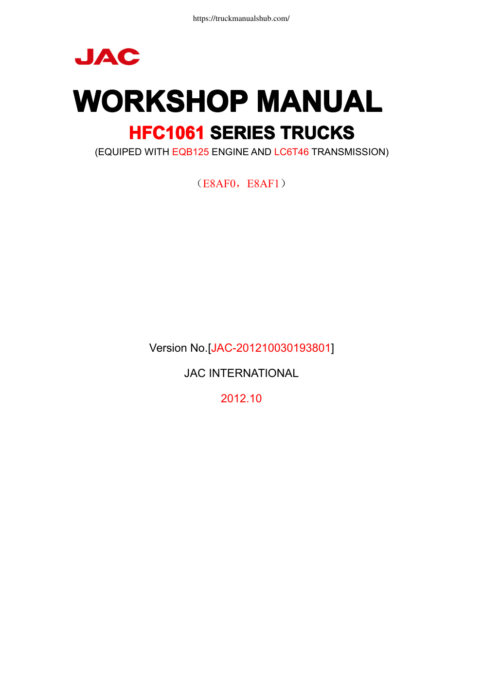 Première page de WORKWORKWORKWORKSHOPSHOPSHOPSHOP MANUALMANUALMANUALMANUAL