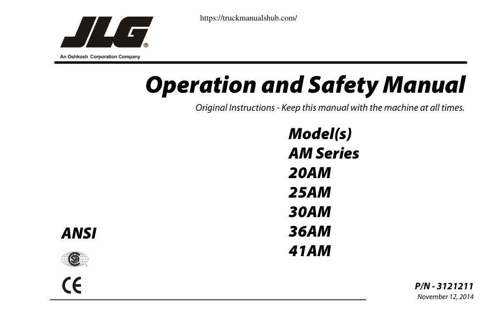 Première page de at November P/N Manual machine
