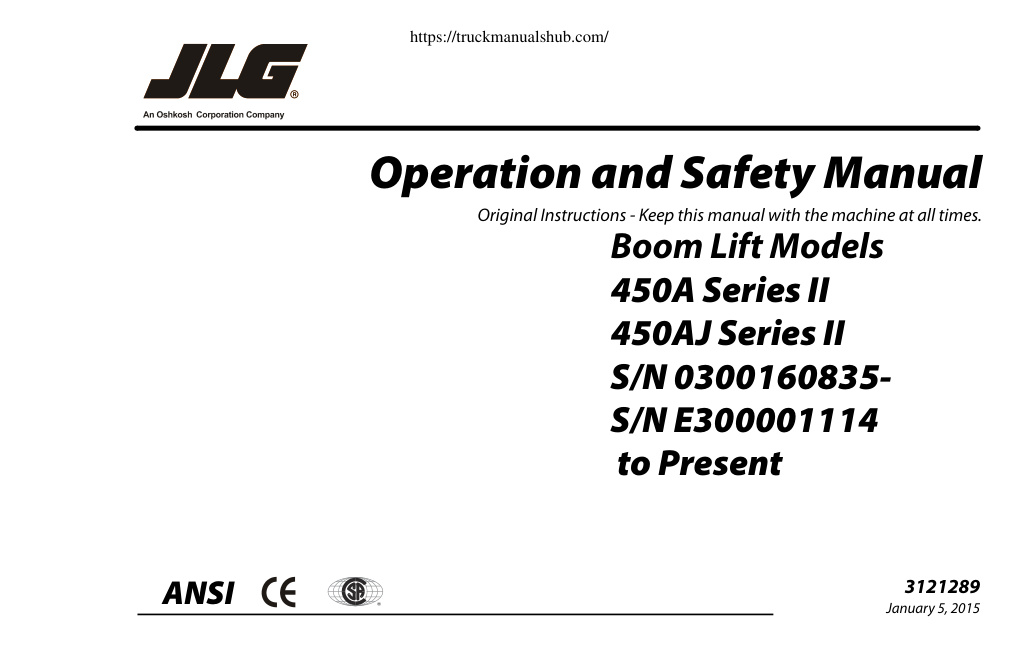 Première page de machine Manual II