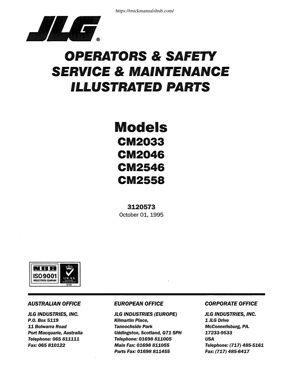 Première page de SERVICE & MAINTENANCE