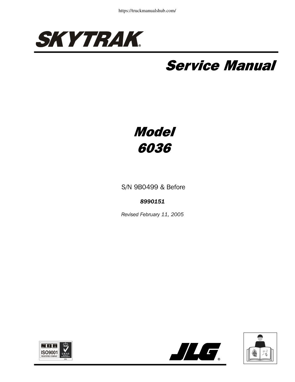 Première page de Service Manual