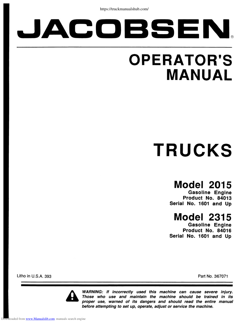 Première page de ManualsLib - Makes it easy to find manuals online!