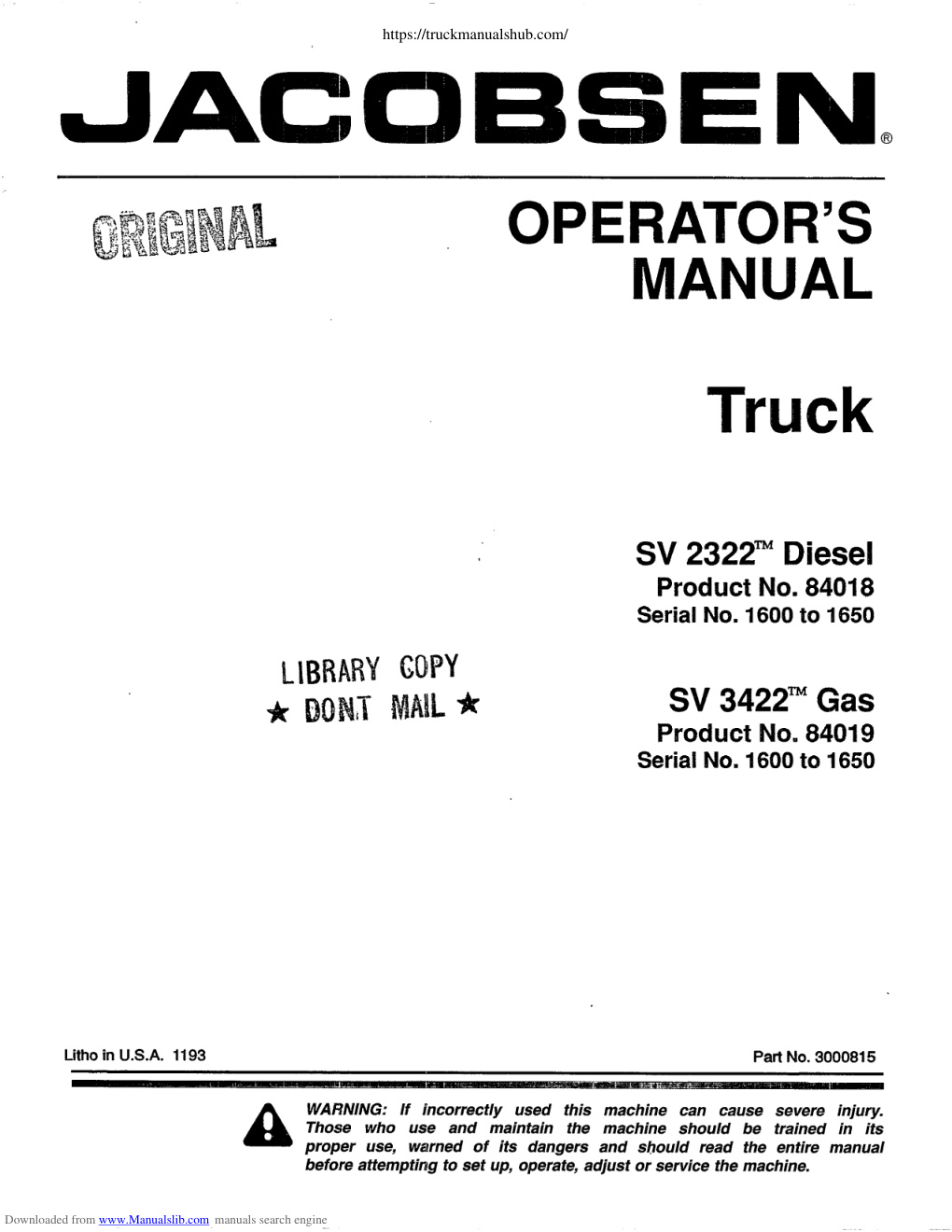 Première page de ManualsLib - Makes it easy to find manuals online!