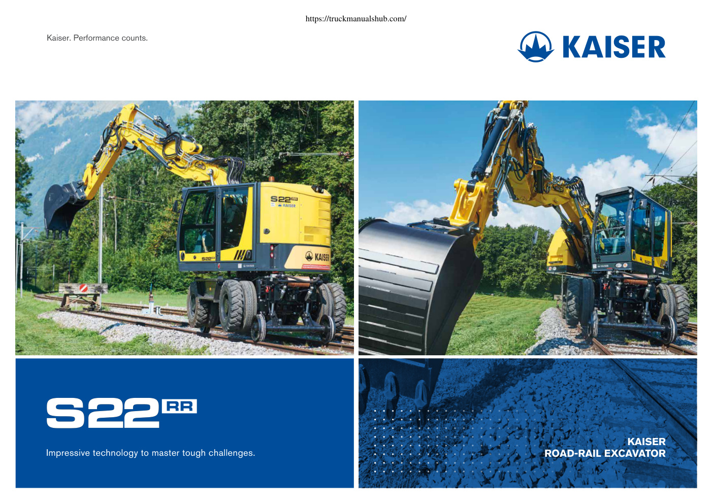 Première page de Kaiser S22 Road-Rail Excavator Technical Specifications.pdf