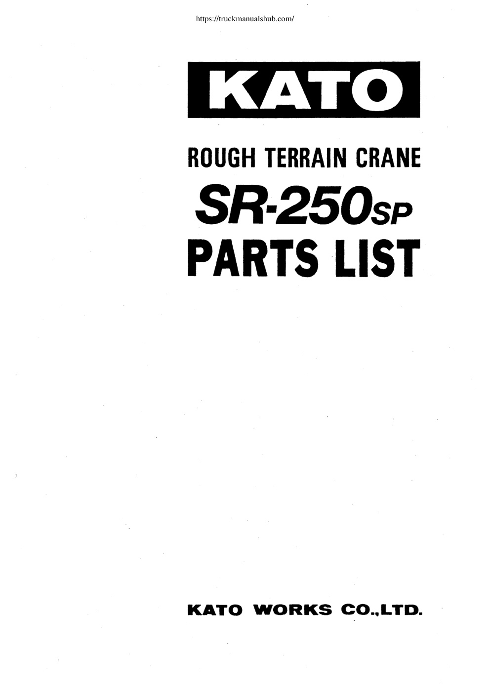 Première page de ROUGH TERRAIN CRANE