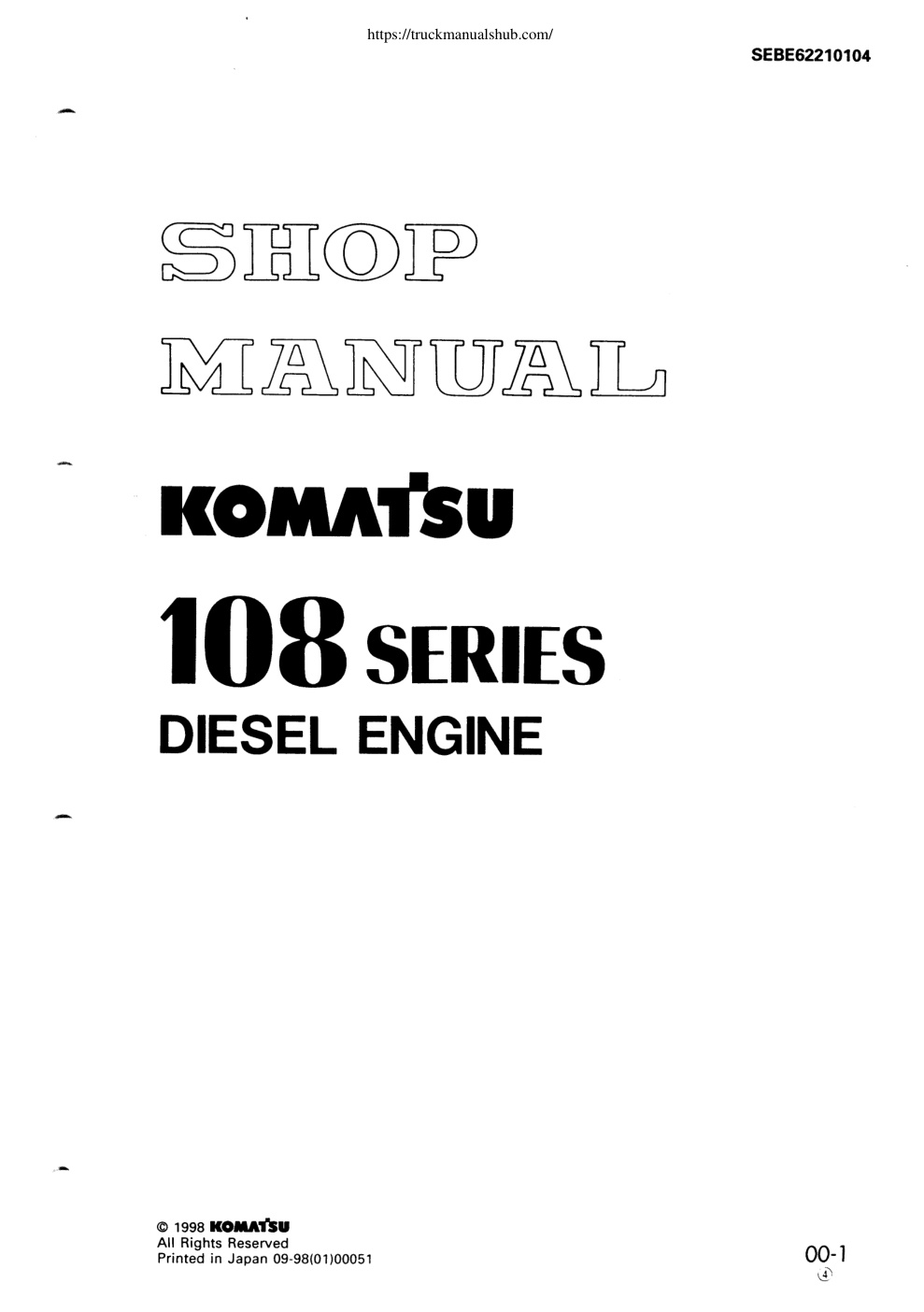 Première page de MAINTENANCE STANDARD... 14-1