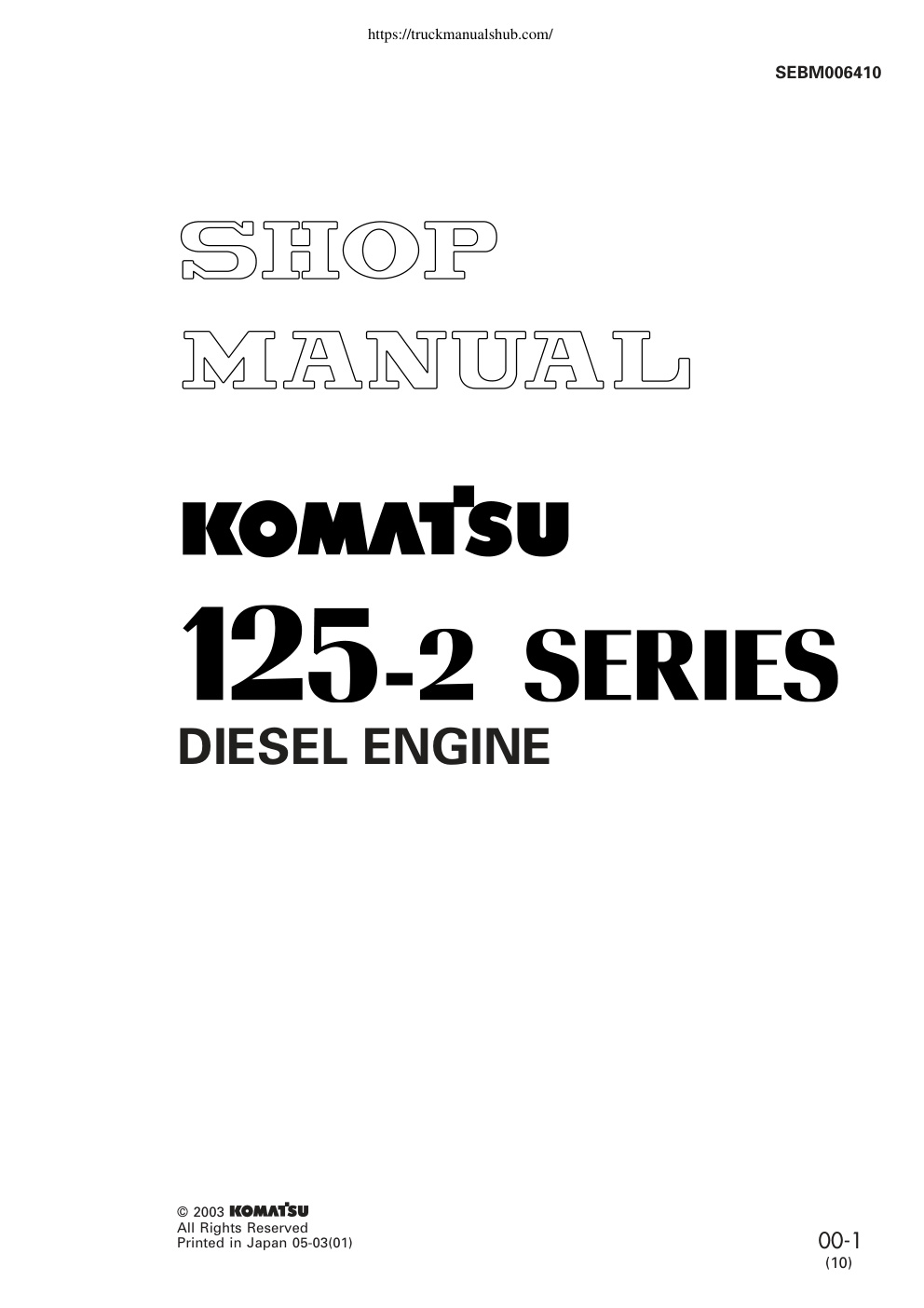 Première page de 14 MAINTENANCE STANDARD.......................................... 14-1