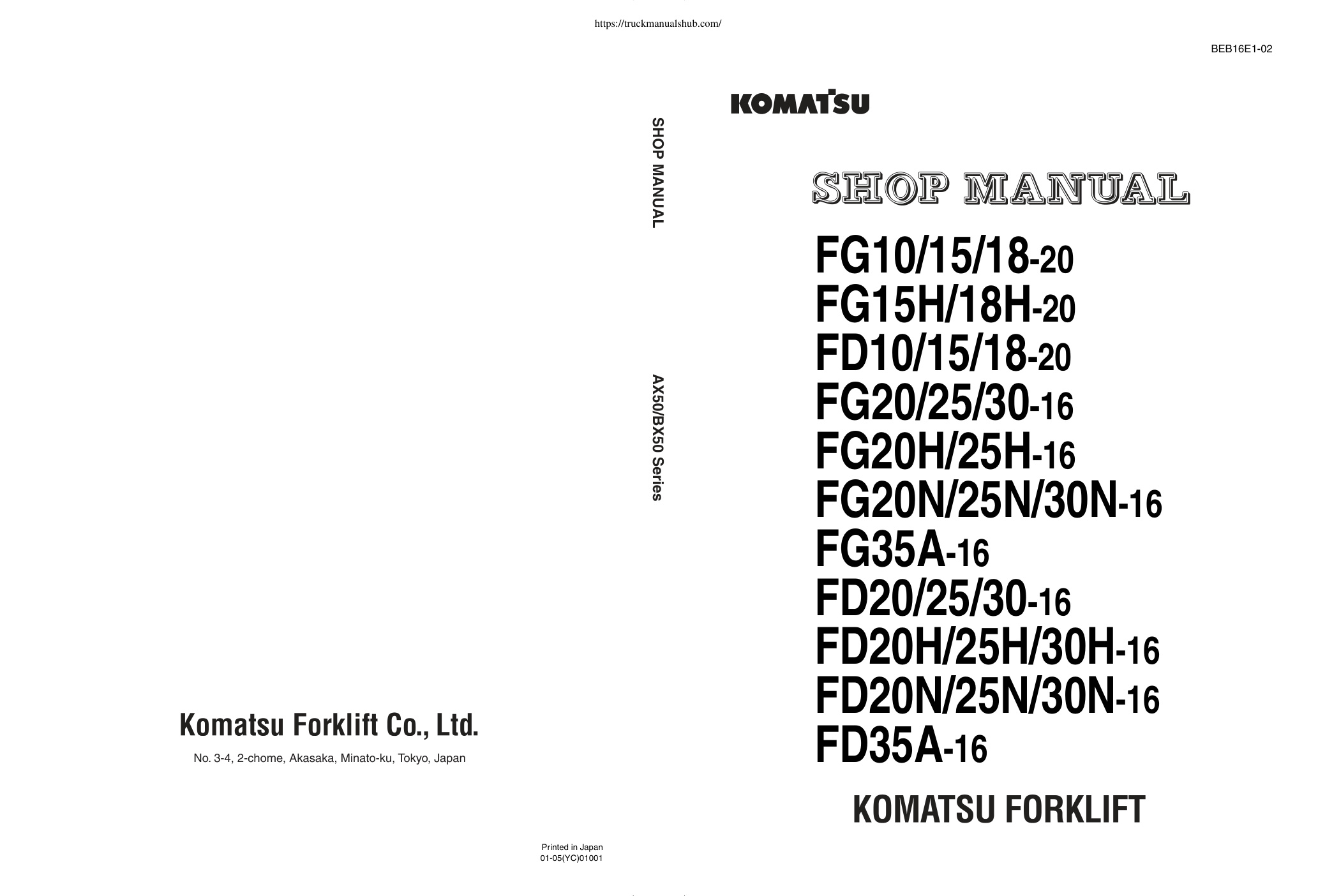 Première page de FG20/25/30-16 AX50/BX50