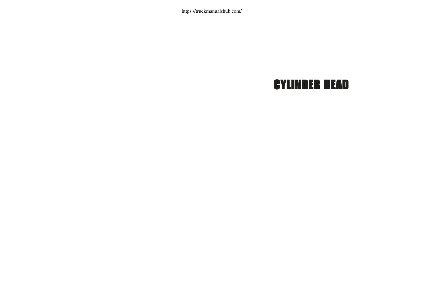 Première page de CYLINDER HEAD