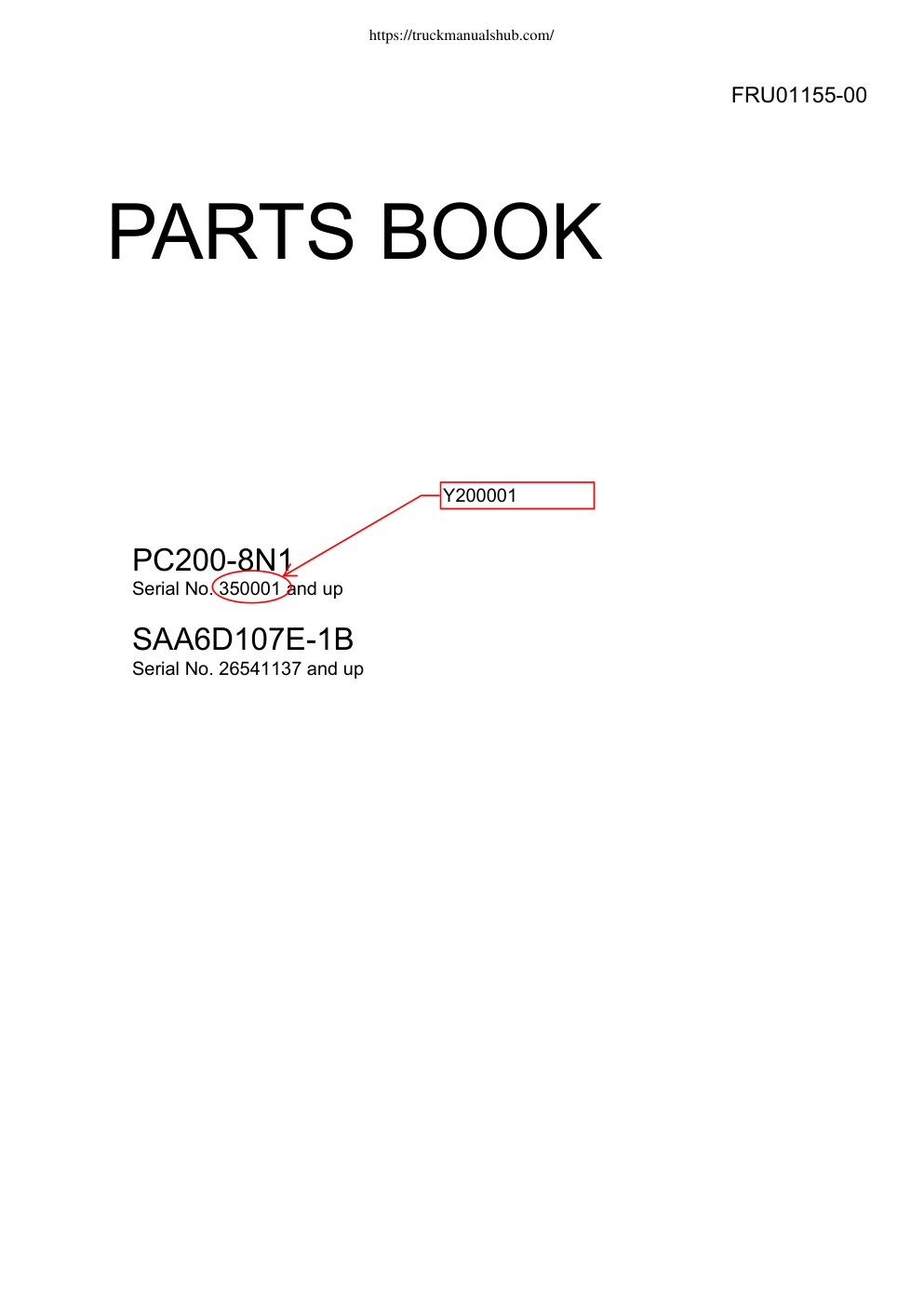 Première page de PARTS BOOK