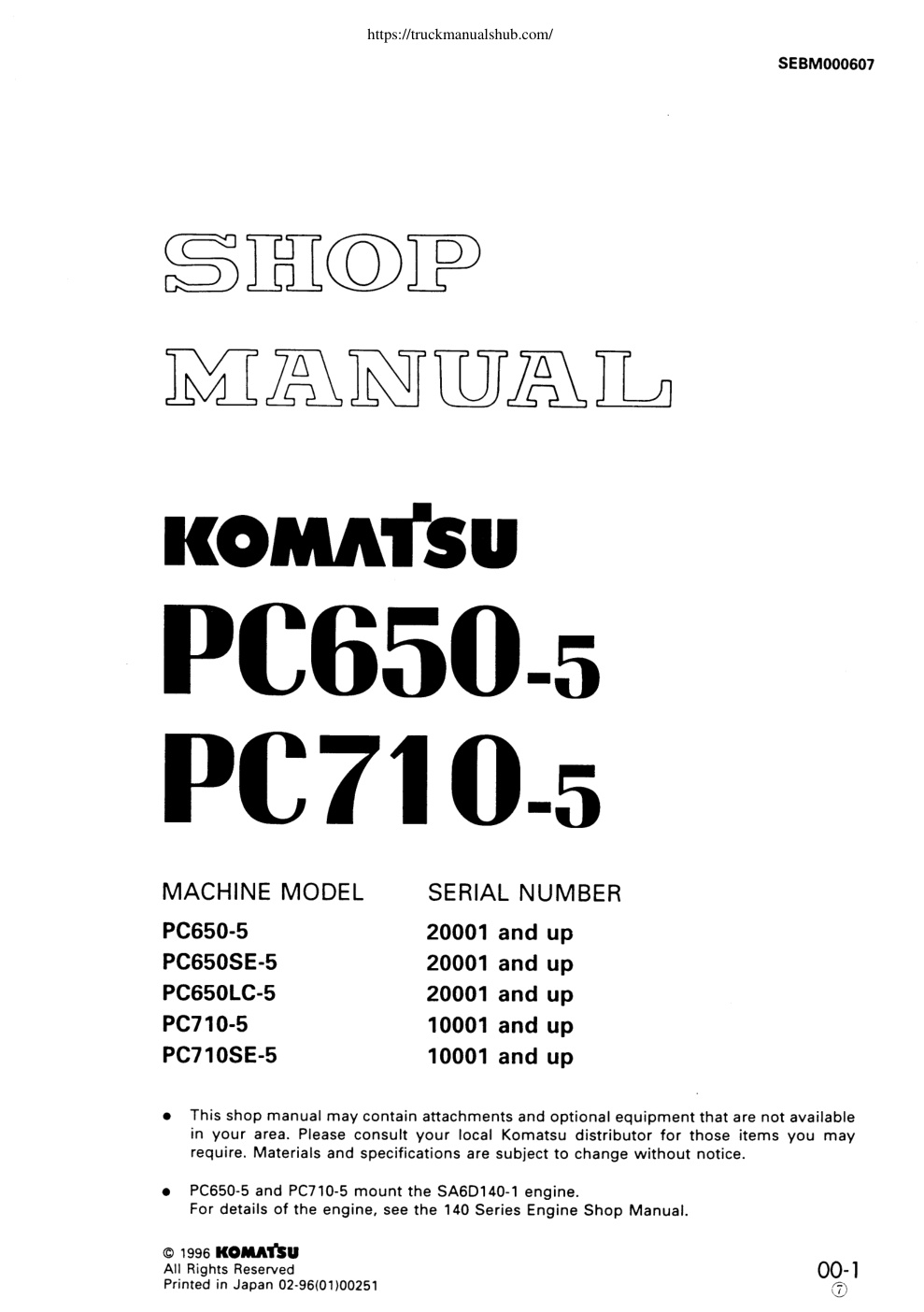 Première page de MACHINE MODEL