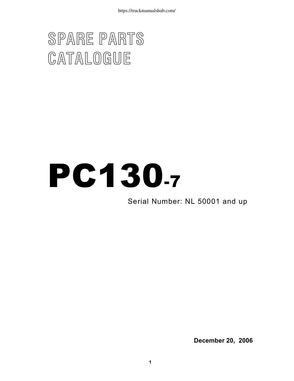 Première page de PC130-7
