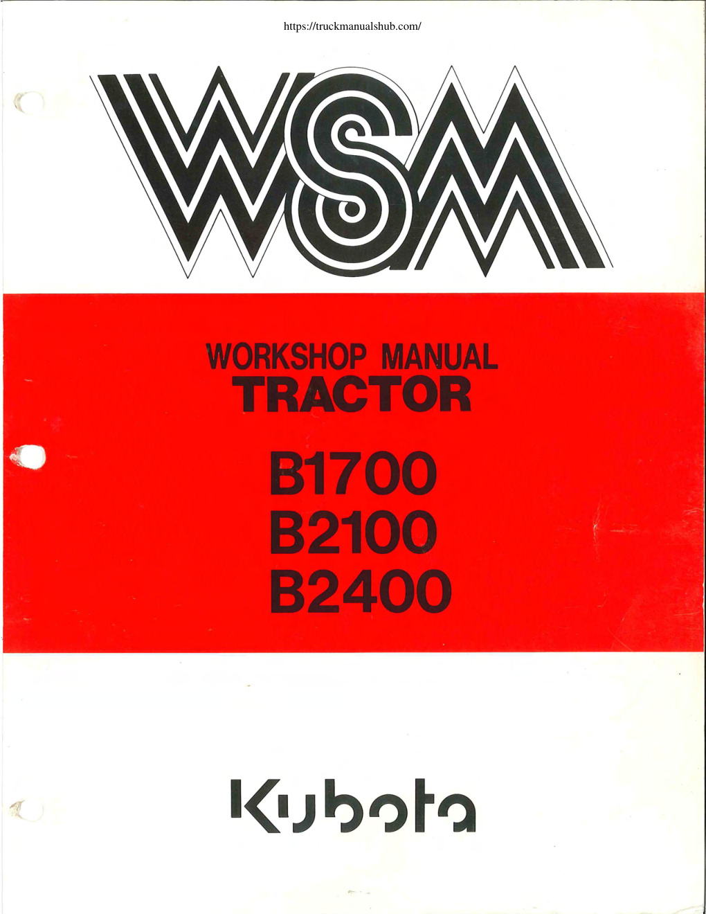 Première page de WORKSHOP MANUAL