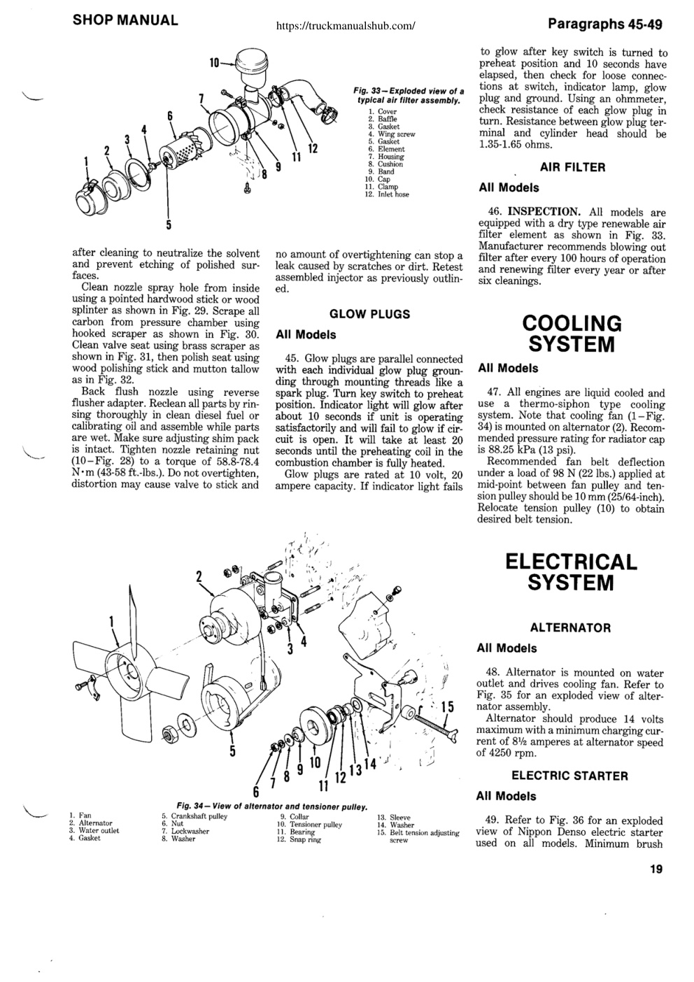 Première page de SHOP MANUAL