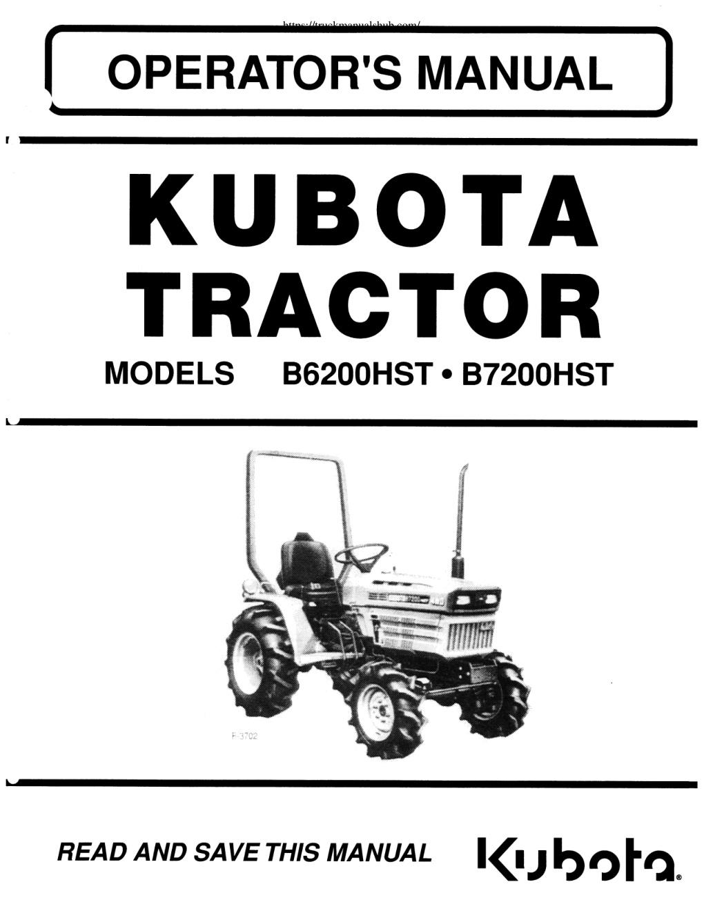 Première page de OPERATOR'S MANUAL