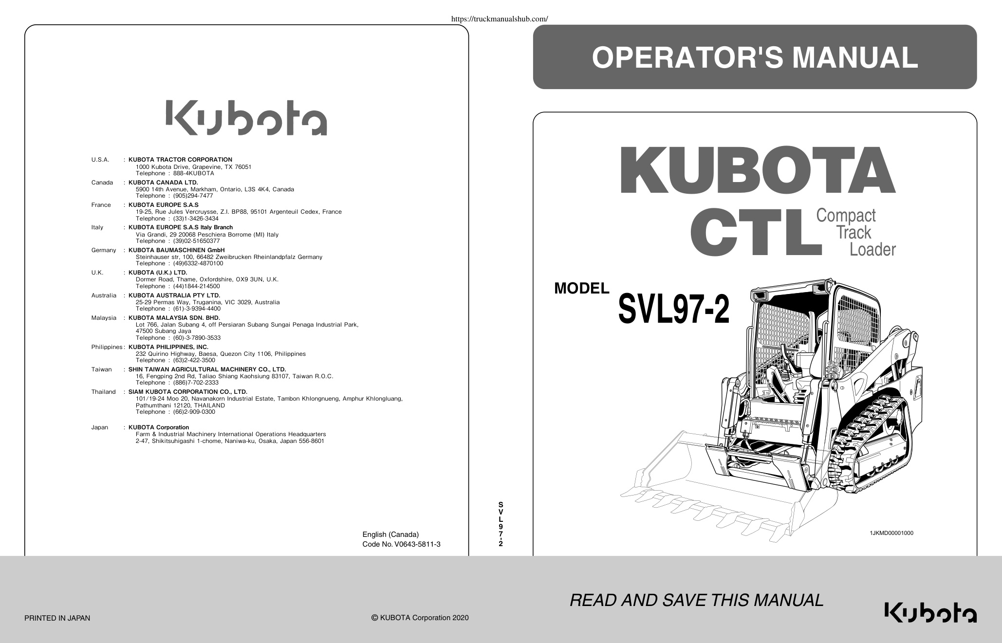 Première page de OPERATOR'S MANUAL