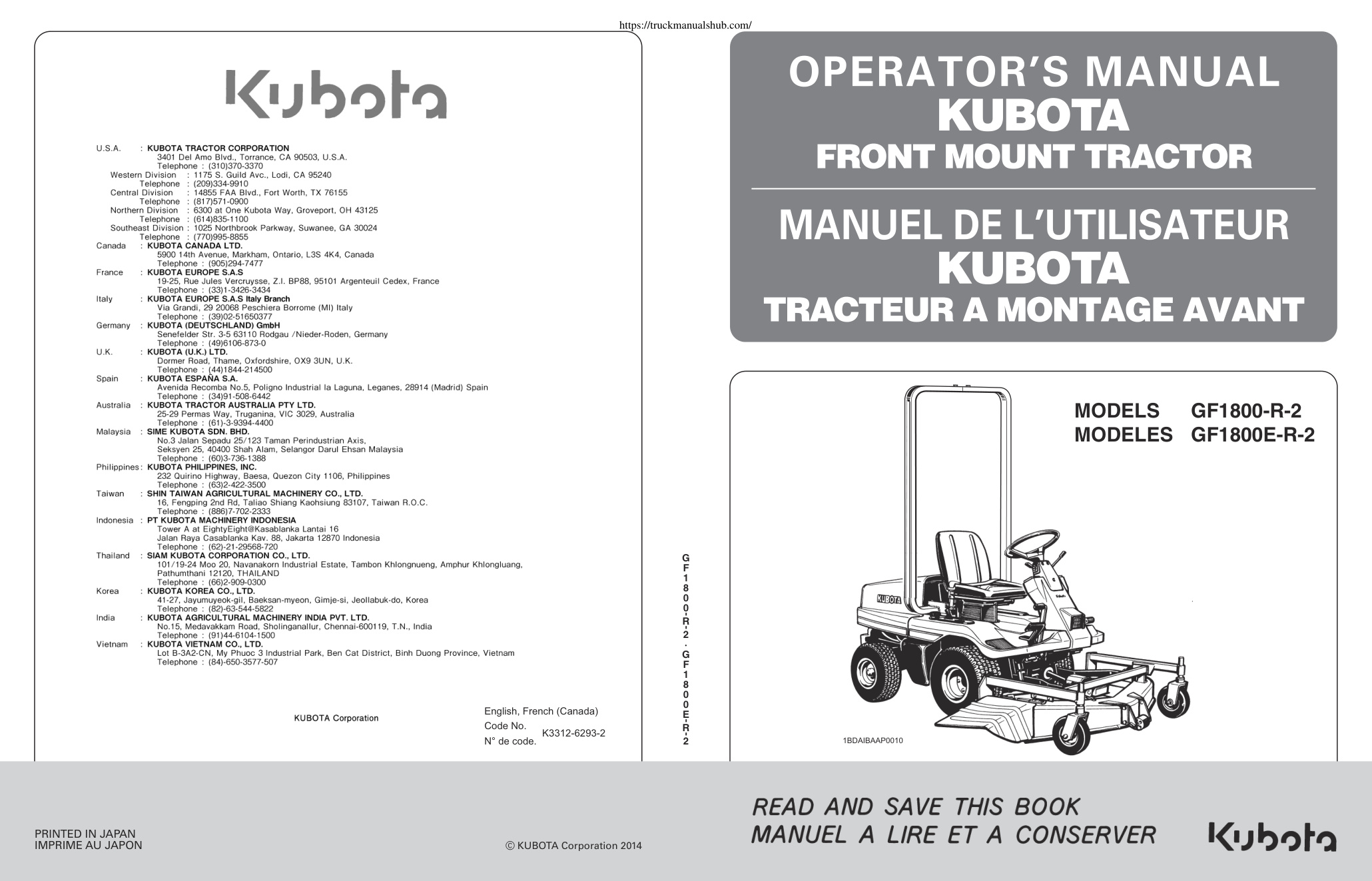 Première page de MODELS GF1800-R-2