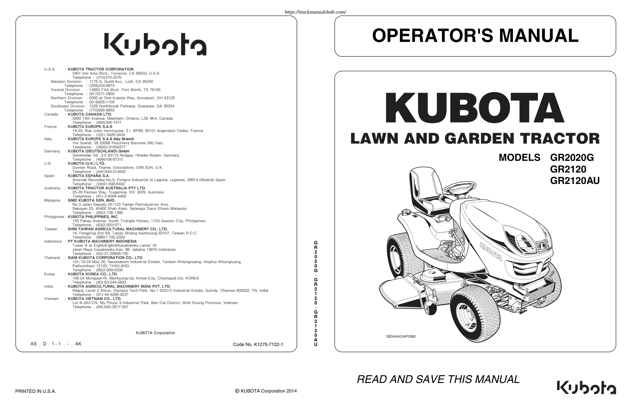 Première page de OPERATOR'S MANUAL