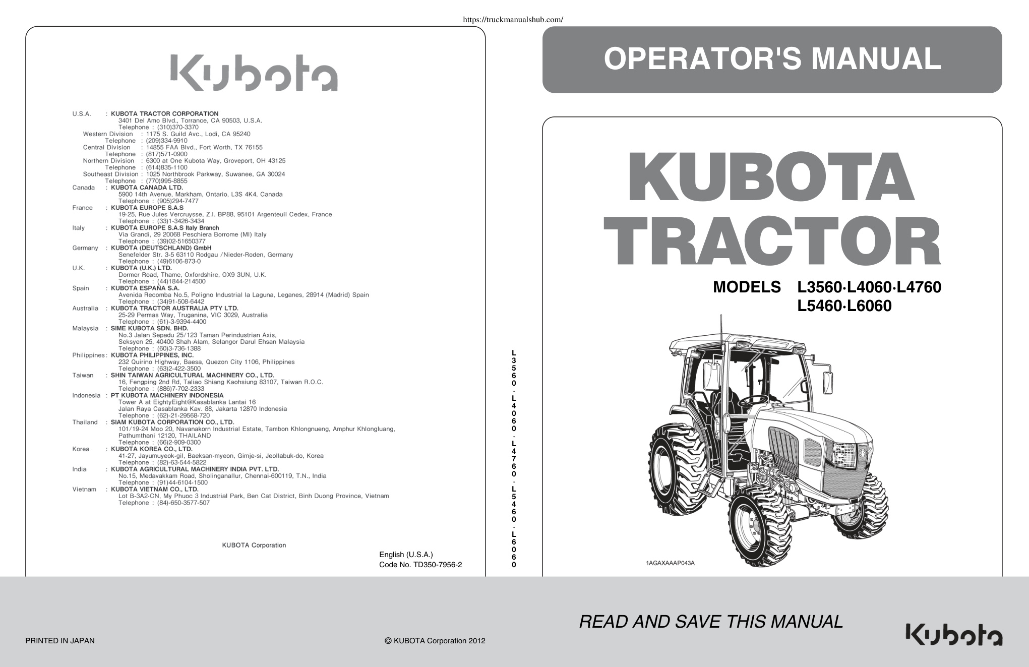 Première page de OPERATOR'S MANUAL