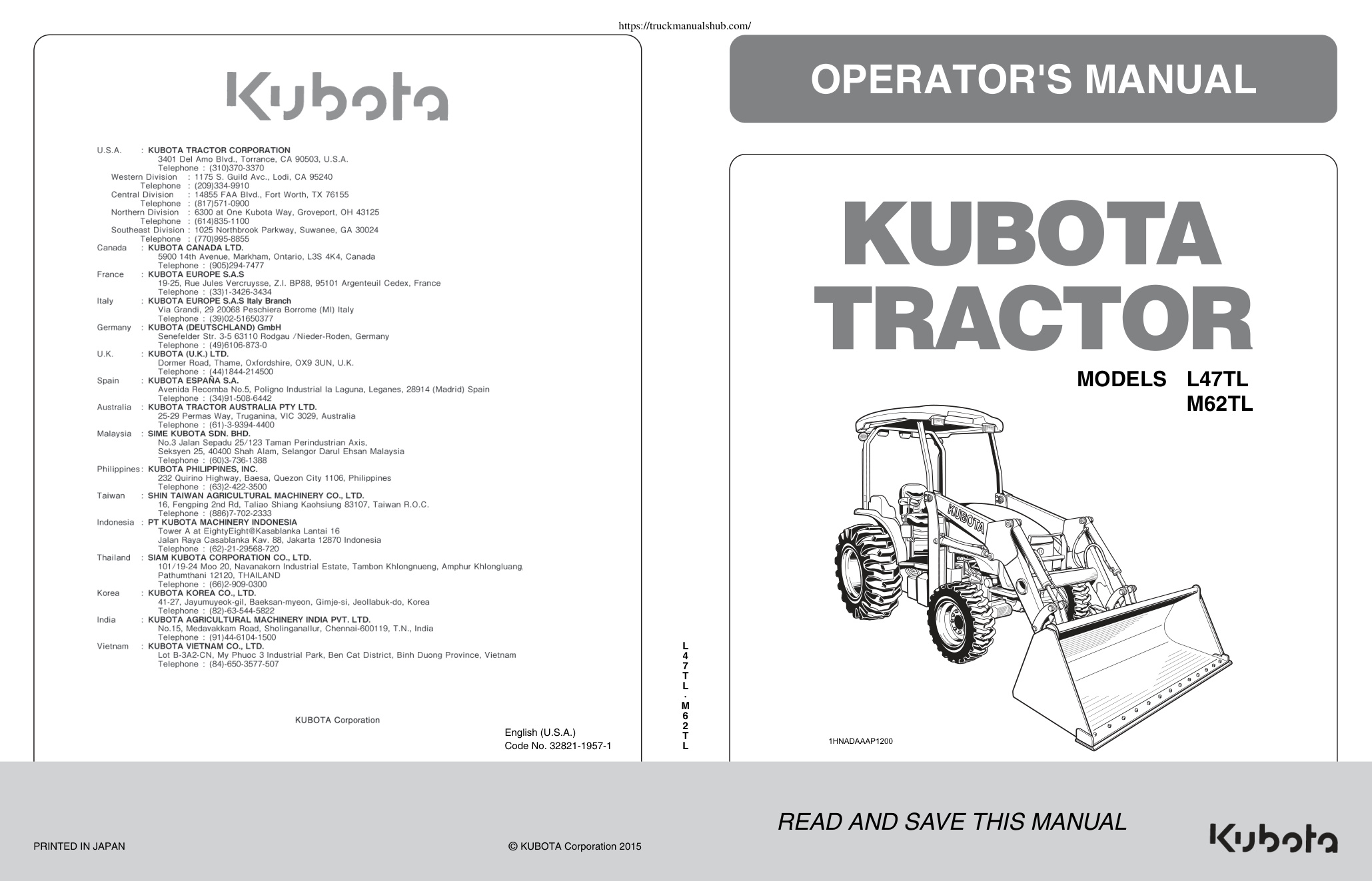 Première page de OPERATOR'S MANUAL