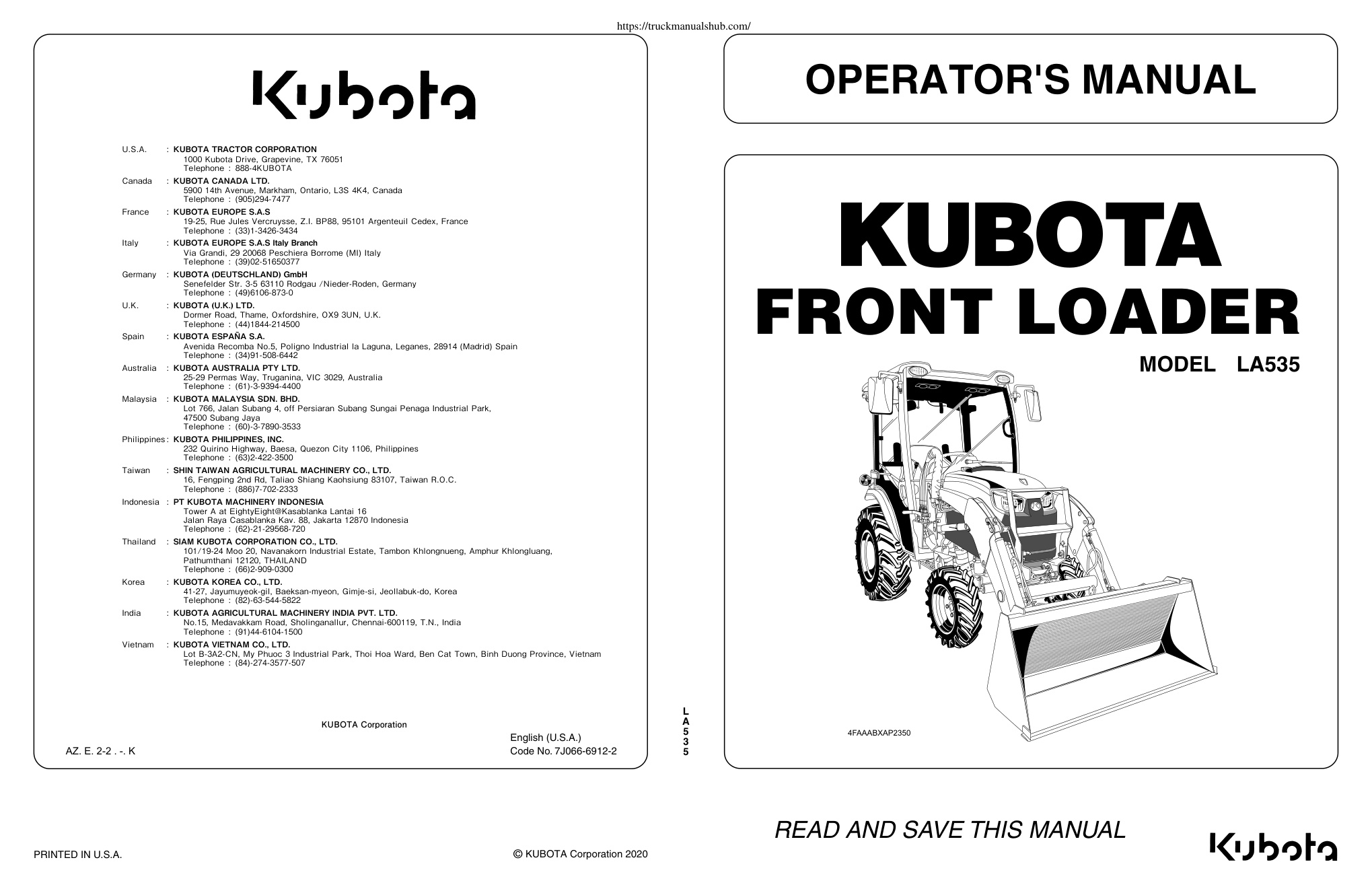Première page de OPERATOR'S MANUAL