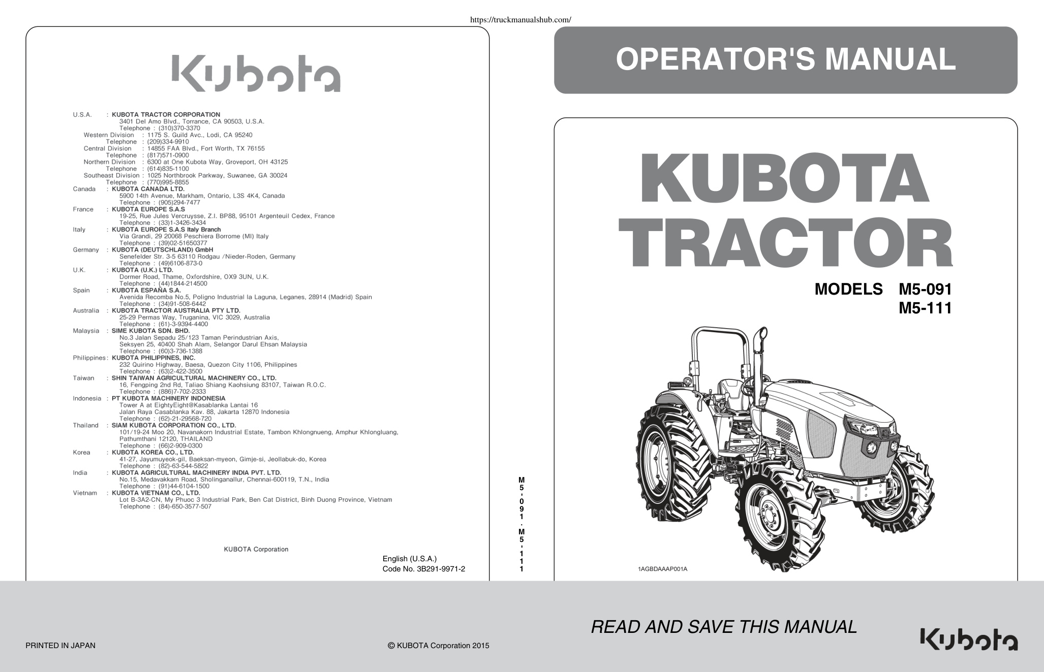 Première page de OPERATOR'S MANUAL