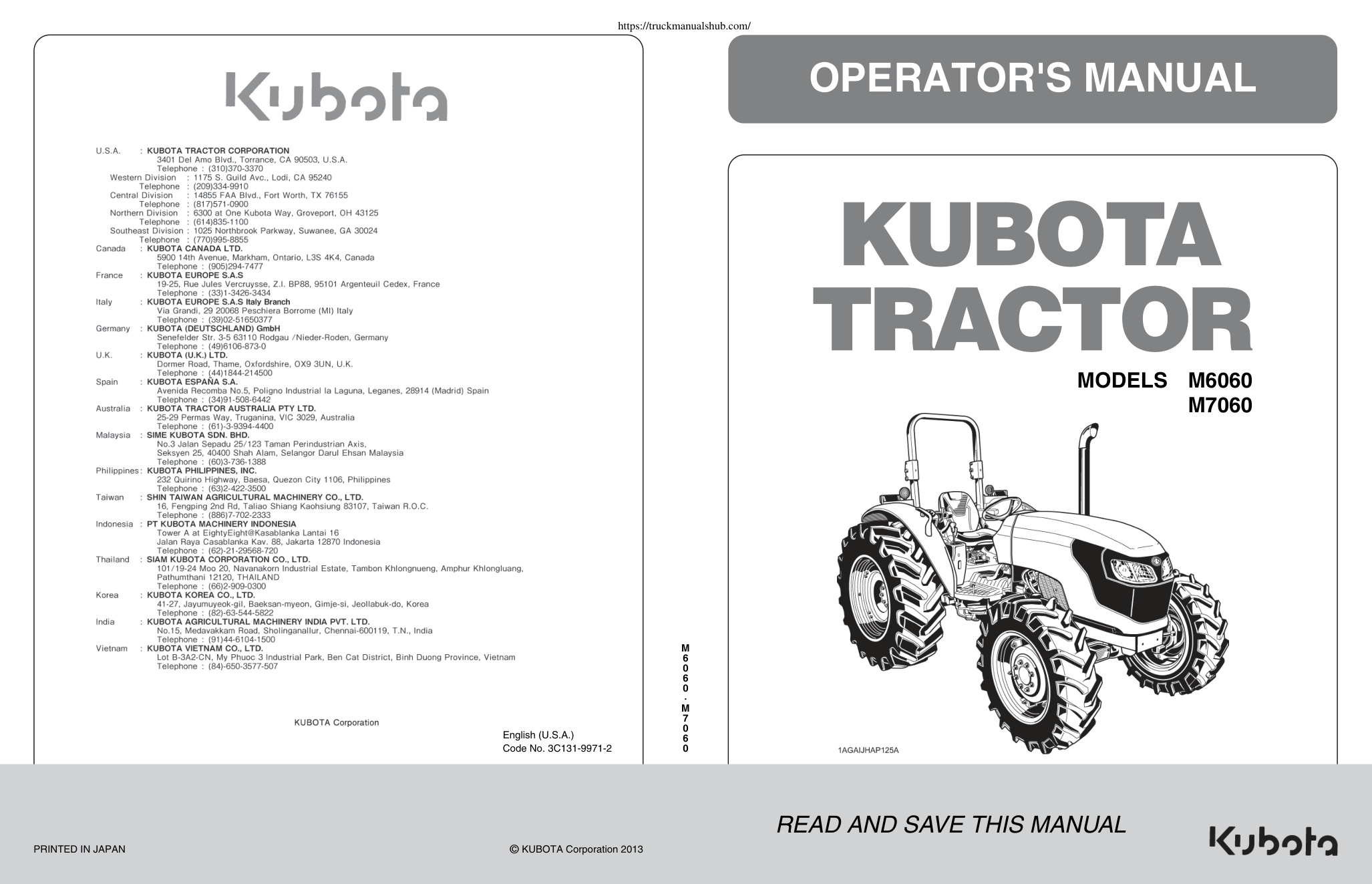 Première page de OPERATOR'S MANUAL