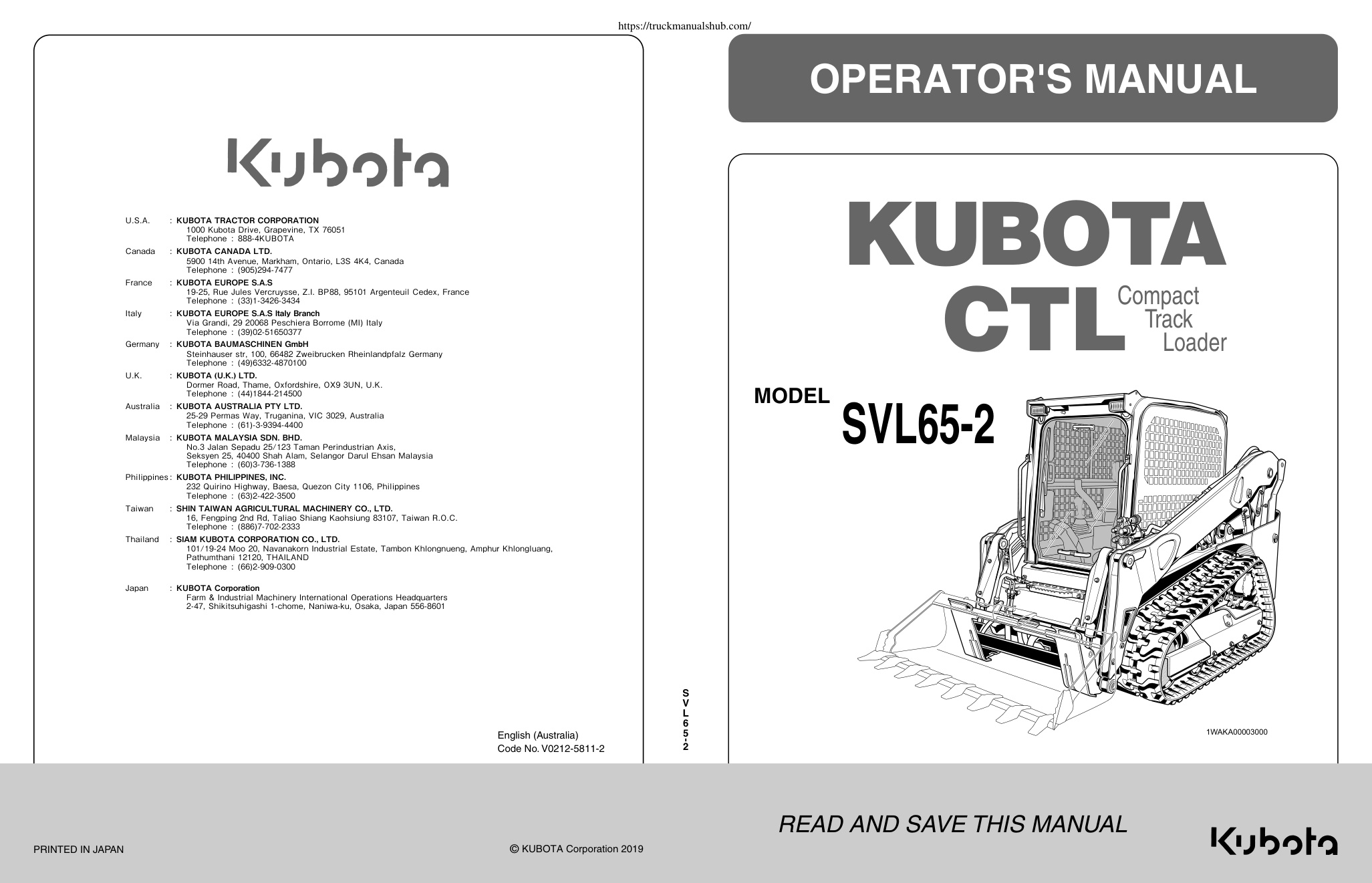 Première page de OPERATOR'S MANUAL