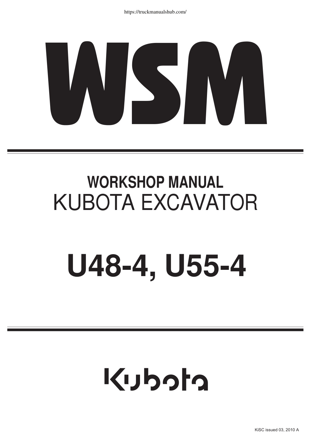 Première page de WORKSHOP MANUAL