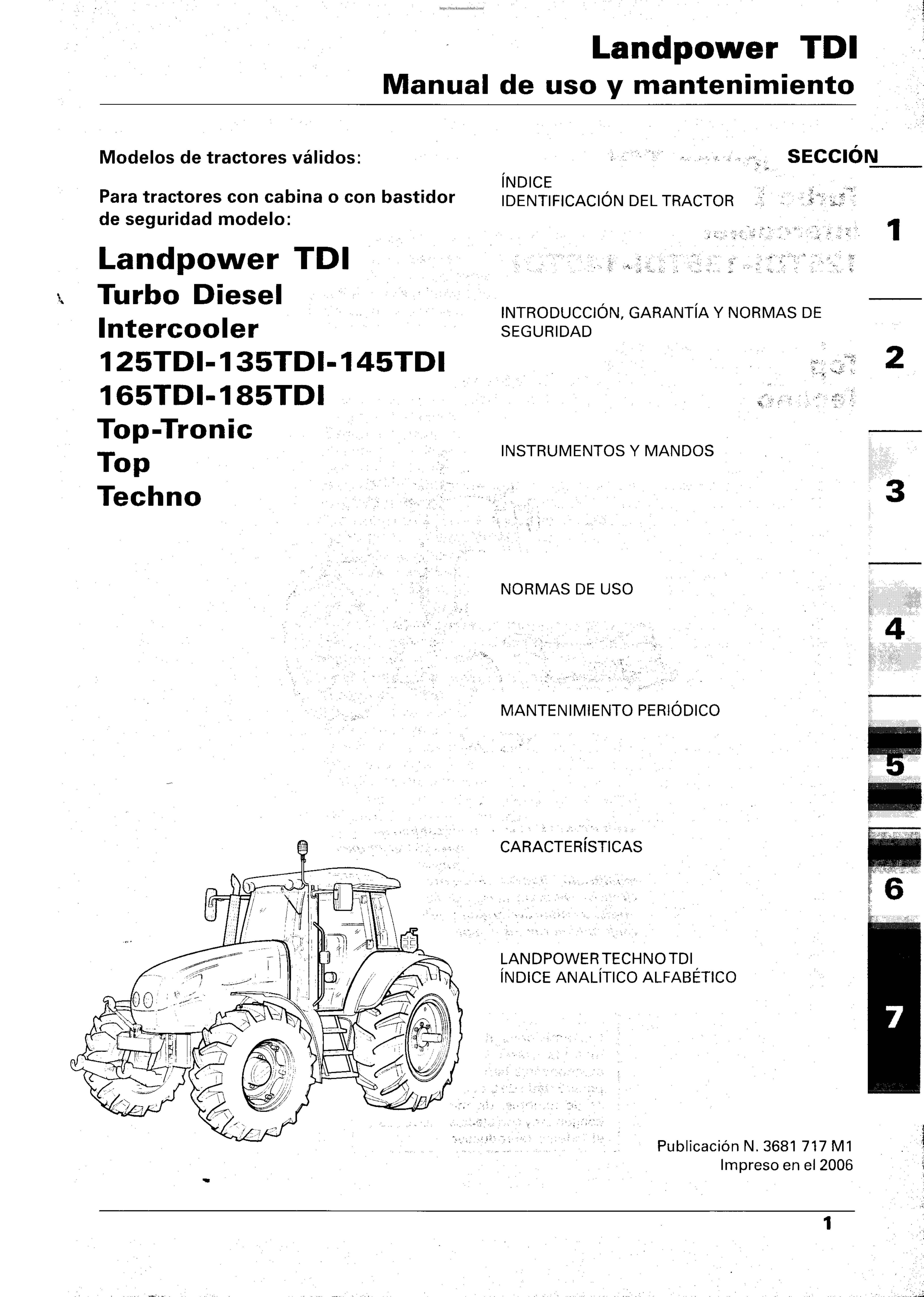 Première page de Manual de uso y mantenimiento
