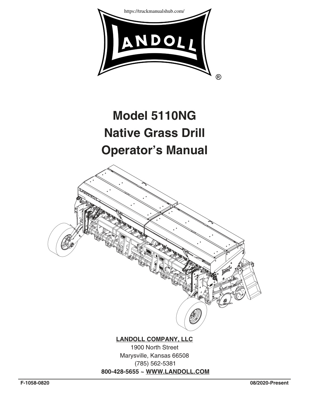 Première page de Operator’s Manual