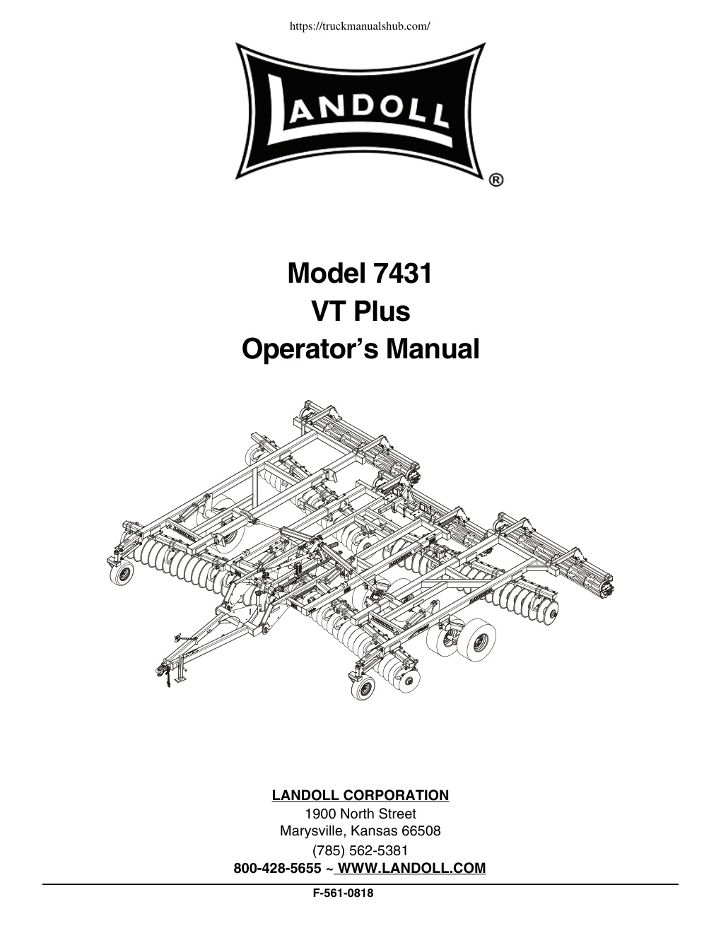 Première page de 7431_Vertical_Harrow_Operators.book