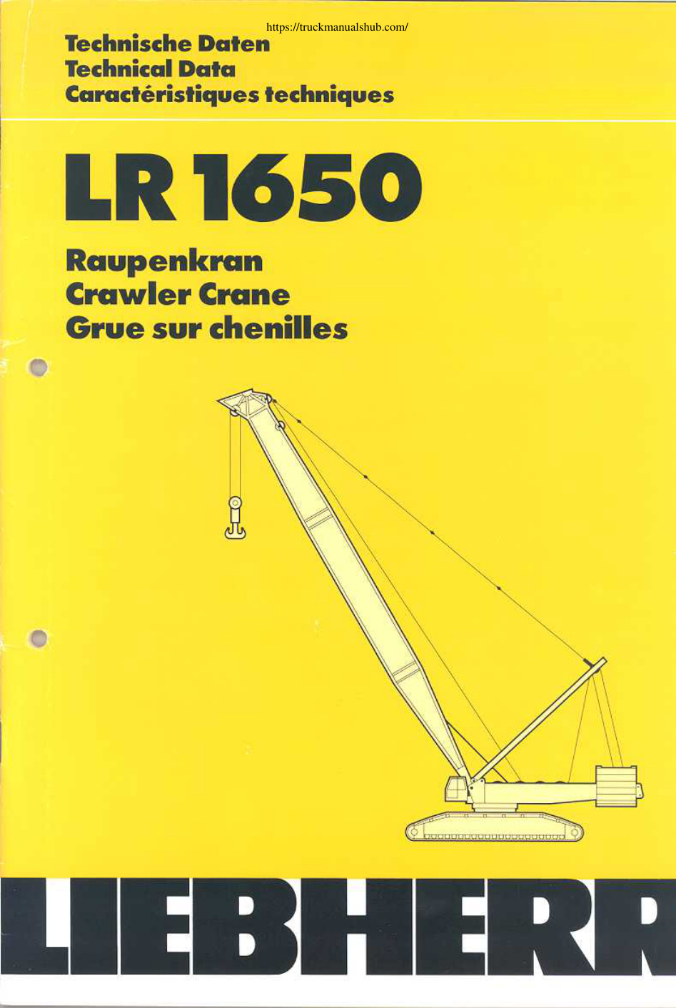 Première page de Liebherr LR 1650 Load Chart.pdf