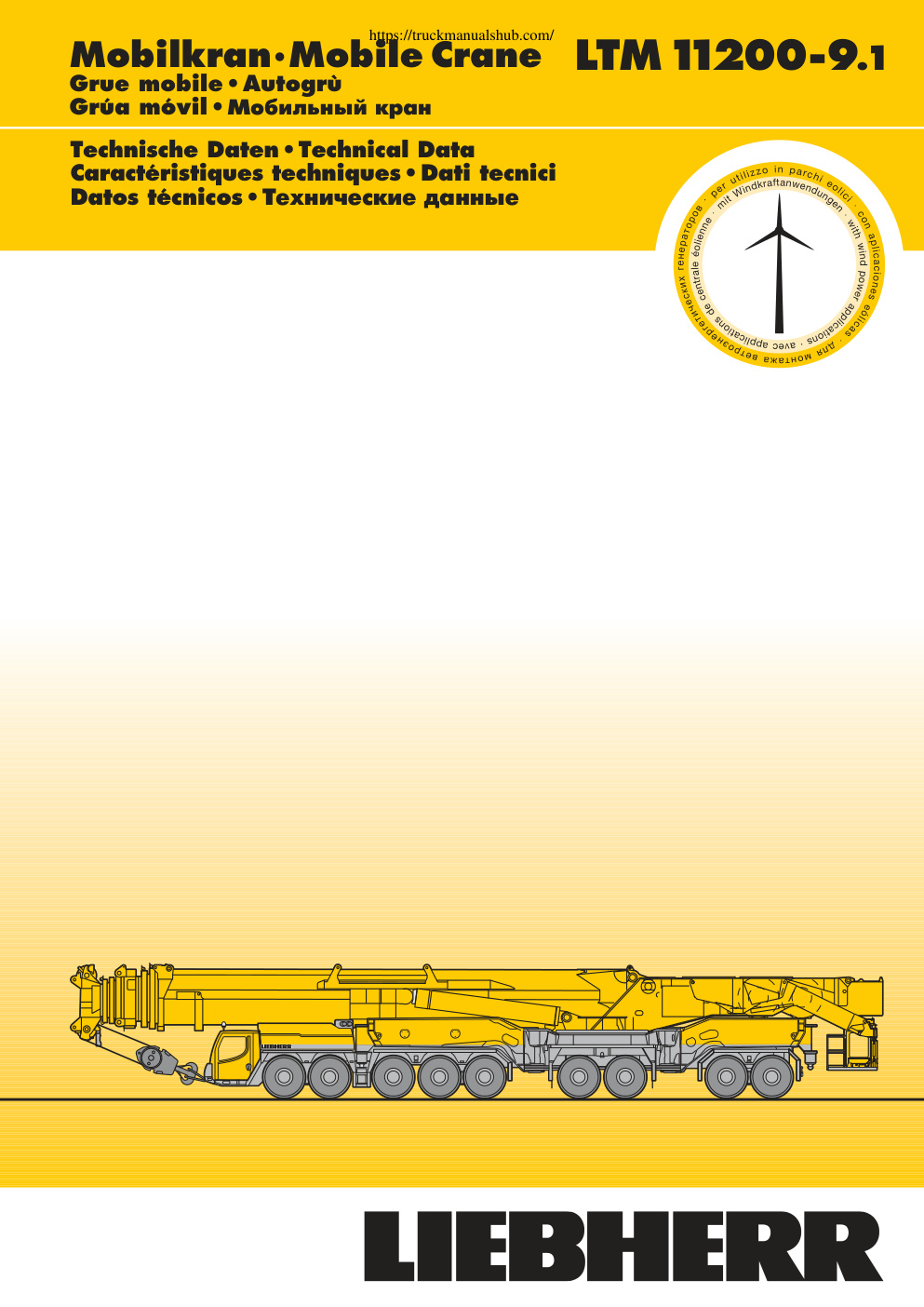 Première page de Liebherr LTM 11200 Load Chart.pdf