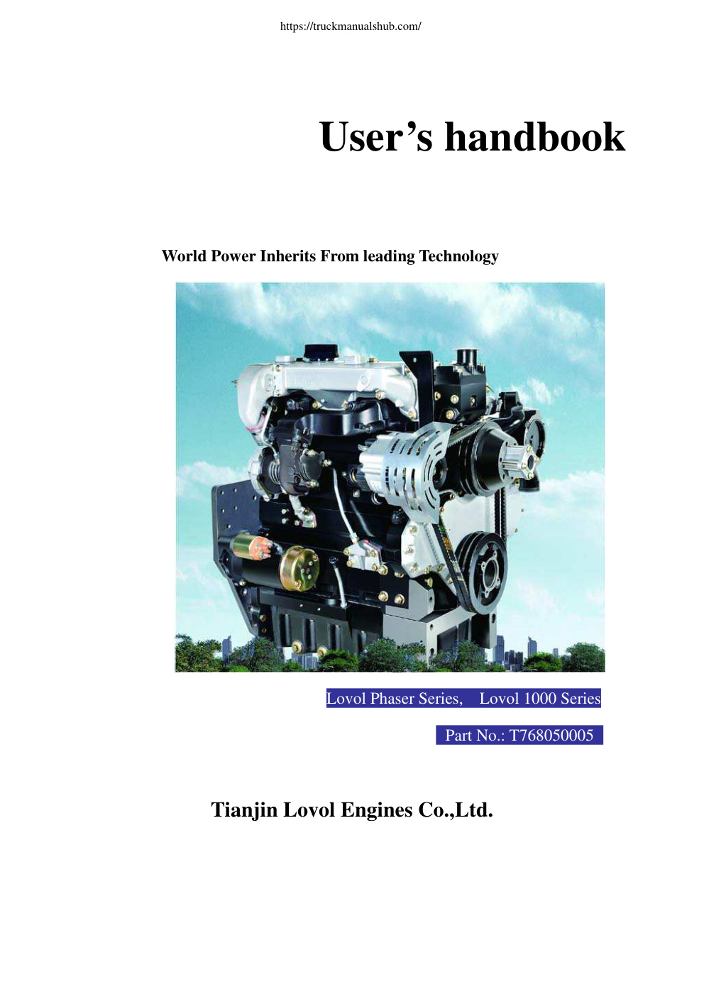 Première page de USER’S HANDBOOK