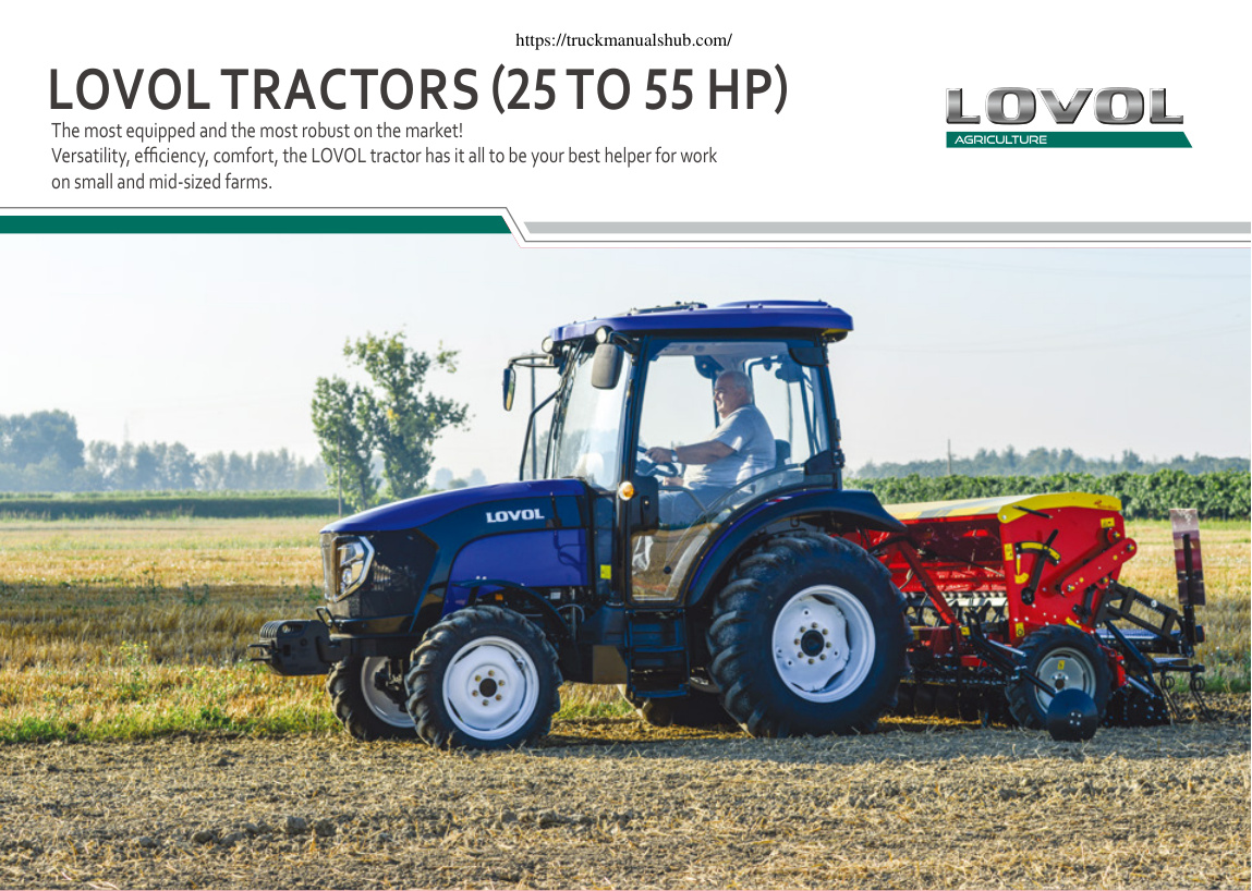 Première page de LOVOL TRACTORS (25 TO 55 HP)